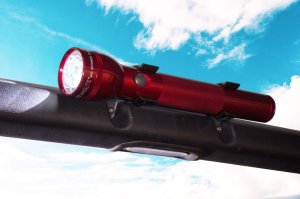 Jeep Wrangler Unlimited Flashlight Holder - Rear - Fishbone Offroad - Black - `07-`18